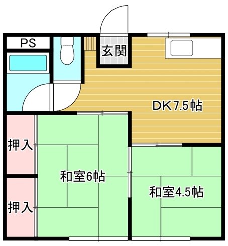 秋本コーポ 間取り