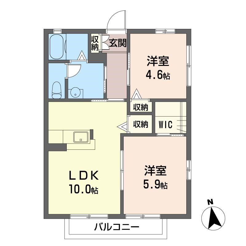 フラット赤井 間取り
