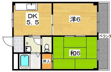 五丁目ハイツ 間取り