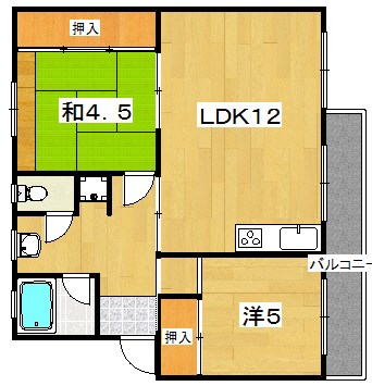 茄子作住宅２号棟 間取り