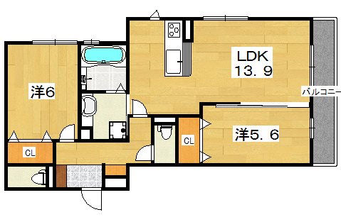 Crea南楠葉 間取り
