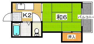 クレジール牧野B棟 間取り