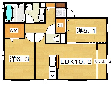 大阪府枚方市走谷２丁目 間取り