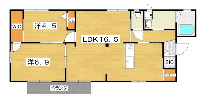 シャトー堂山 間取り