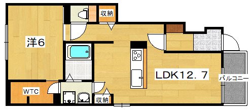 コージーコート枚方Ⅱ 間取り