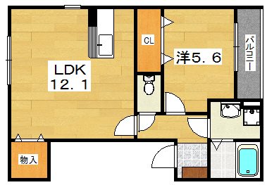 ララ・シャトー美登利Ⅱ 間取り