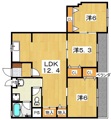 石垣ハイツ 間取り