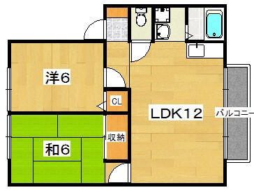 ハイツカトレアB棟 間取り