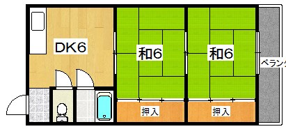 西禁野グリーンハイツ 間取り