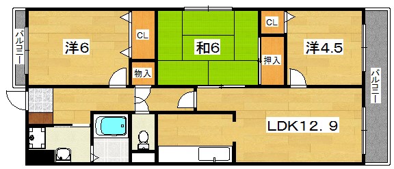 フェリース樟葉 間取り