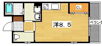 シャンテー中宮Ⅲ 間取り