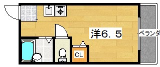 シャンテー中宮Ⅰ 間取り