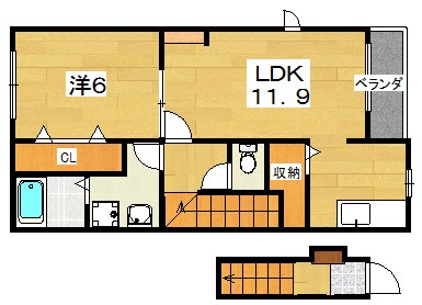 ソレイユ大峰 間取り