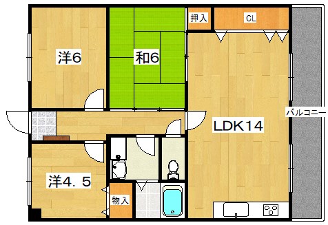 サンヒルズⅠ 間取り