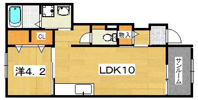 サニーフラットⅡ 間取り