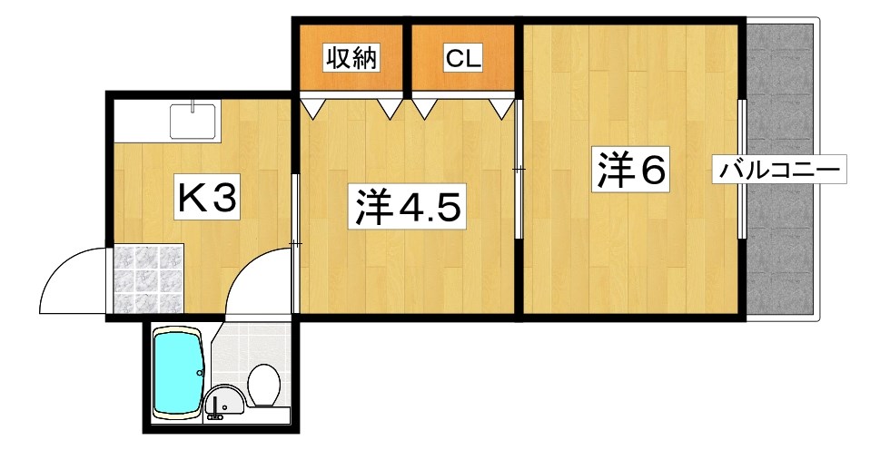 ブルースカイハイツ田井 間取り
