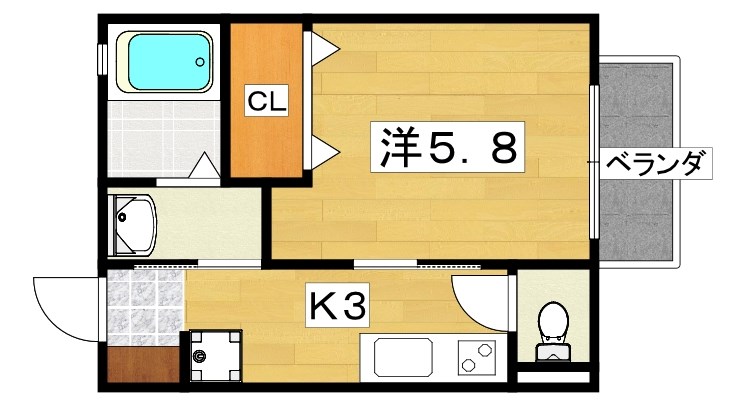 シャーメゾン松屋町 間取り