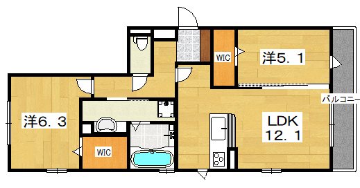 Crea南楠葉 間取り