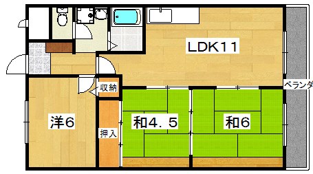 ル・ローヌ 間取り