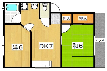 交久瀬ハイツ 間取り
