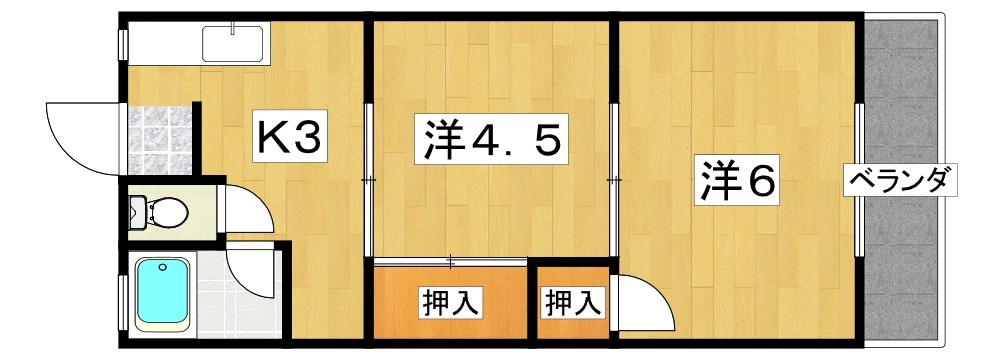 冨田ハイツ 間取り
