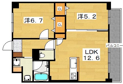 VERITA　COURT 間取り