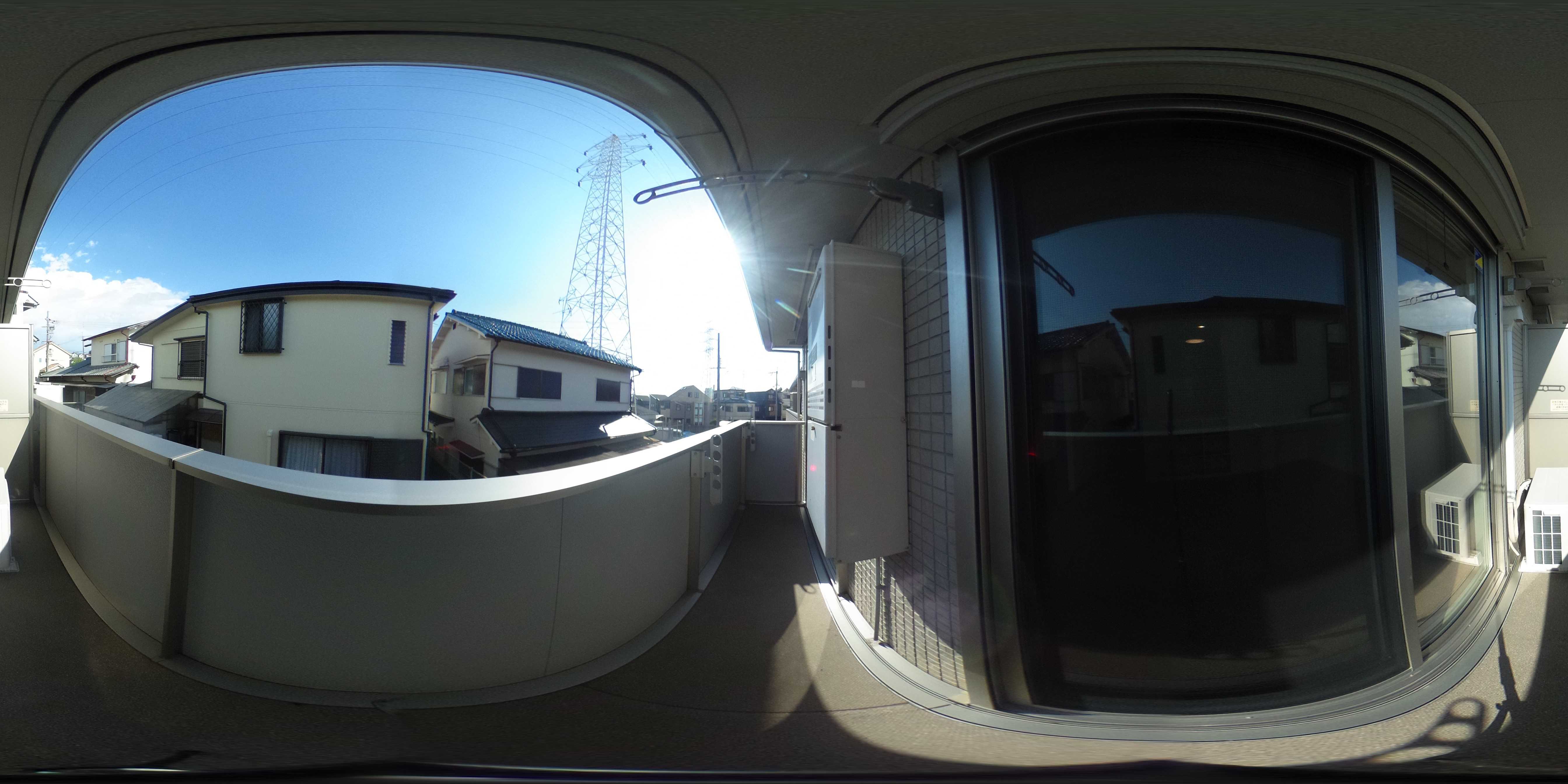 MAISON DE FLEUR楠葉ローズ ベランダ