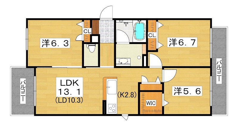 プリムローズくずはIII番館 間取り