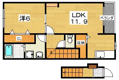 ソレイユ大峰 間取り