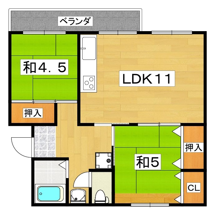 中宮第四住宅74棟 間取り