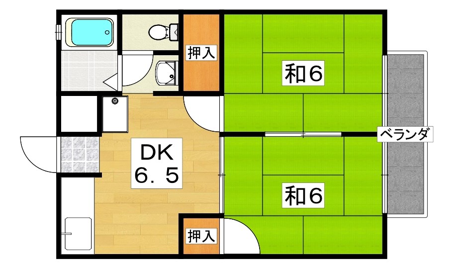 第二晴天ハイツ 間取り