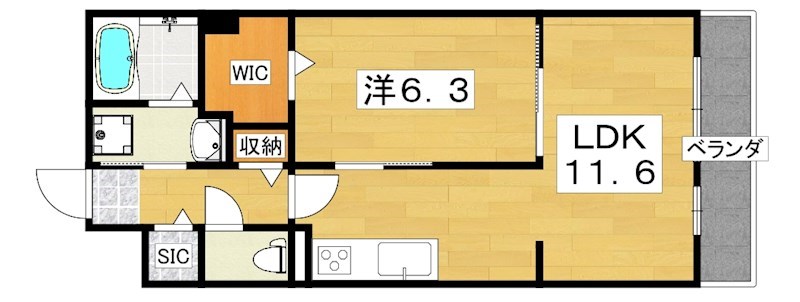 パインオーク　C 間取り