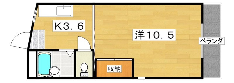 発春八坂ハイツ 間取り