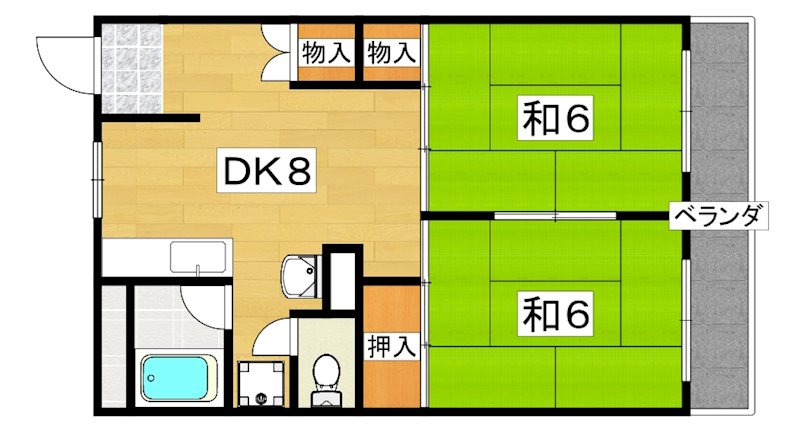 にしまちハイツ 間取り