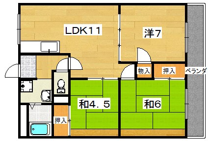 サンファースト・ウエダ 間取り