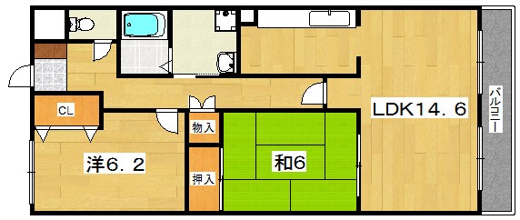 フェリース樟葉 間取り
