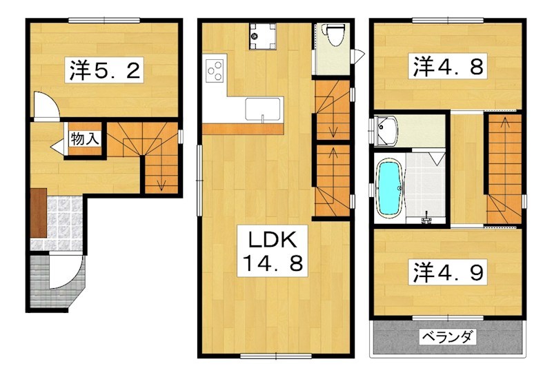 CASA WAKABA 間取り