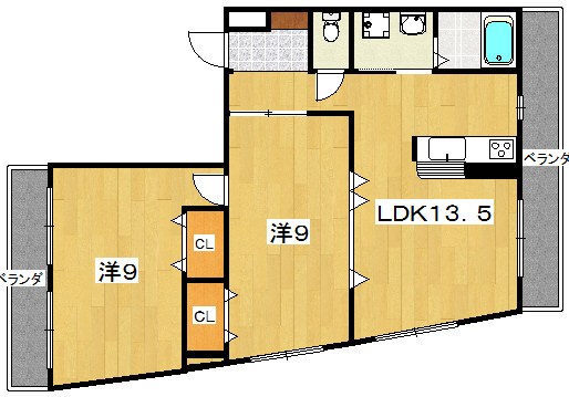 ラガーハイツⅢ 間取り