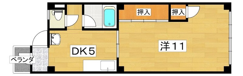 コテージ八坂 間取り