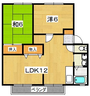 ハイツカトレア　A棟 間取り