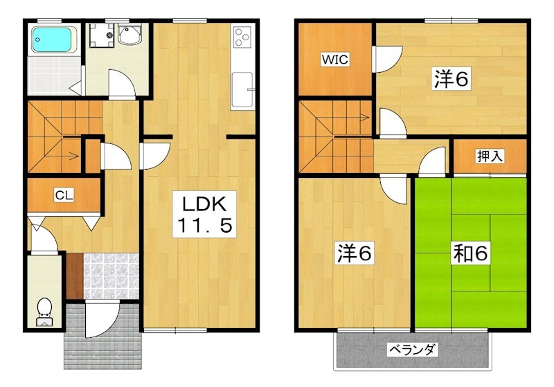 山之上テラスハウス 間取り