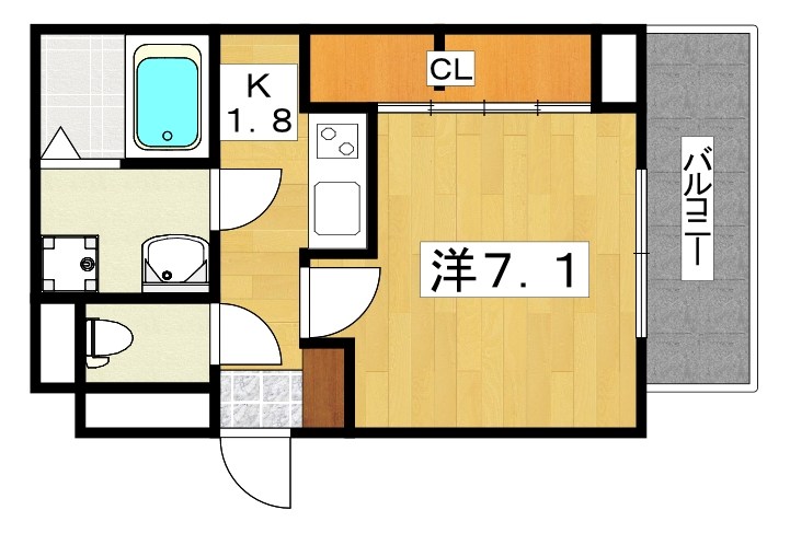ラフレシール　ウエスト 間取り