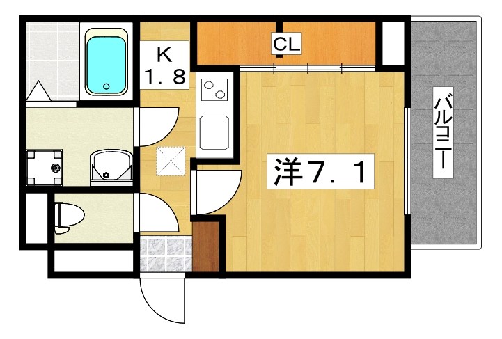 ラフレシール　ウエスト 間取り
