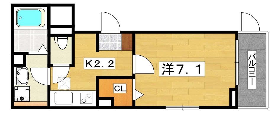 ラフレシール　ウエスト 間取り