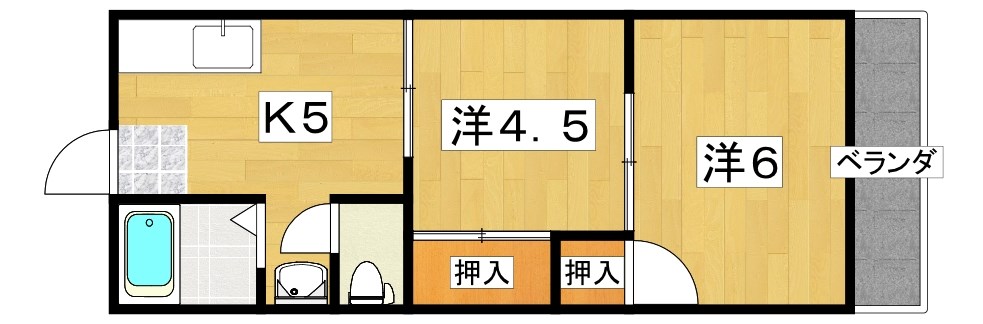 コーポ溝口 間取り