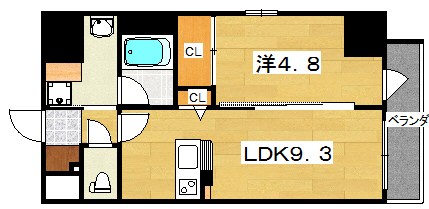 レジデンス櫂　枚方駅前 間取り
