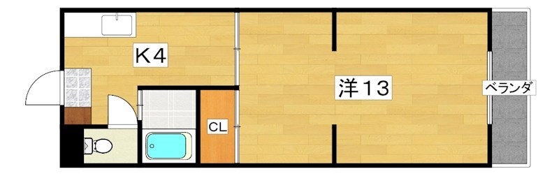 発春八坂ハイツ 間取り