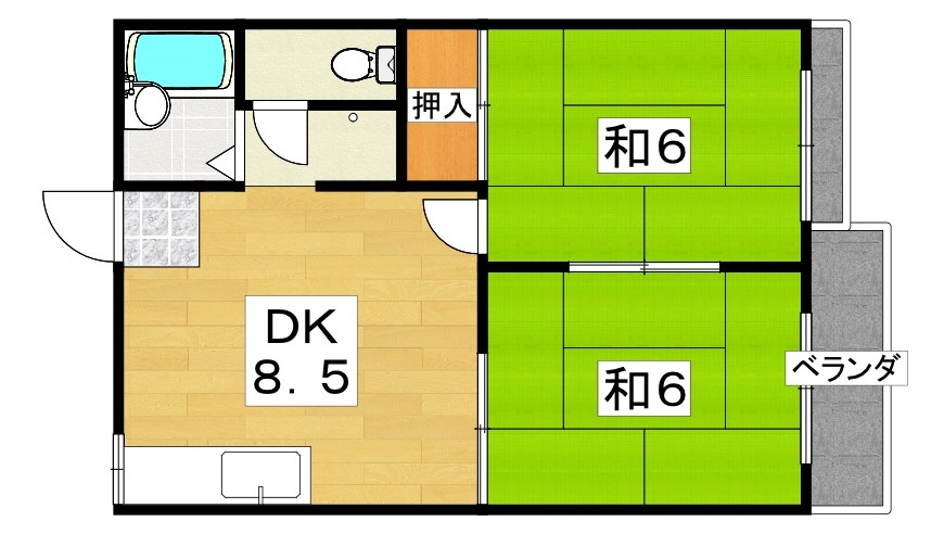 瀧本ハイツ 間取り