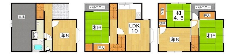 枚方市養父丘１丁目貸家 間取り