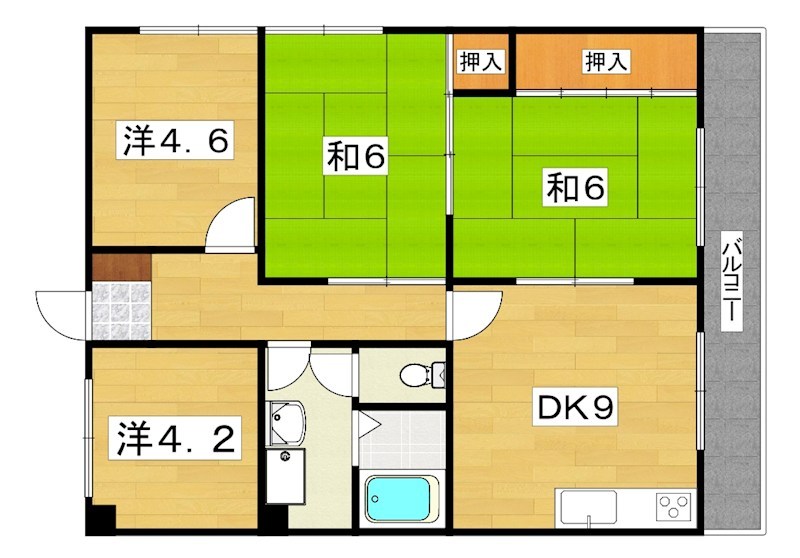 サンヒルズスギモトⅡ 間取り